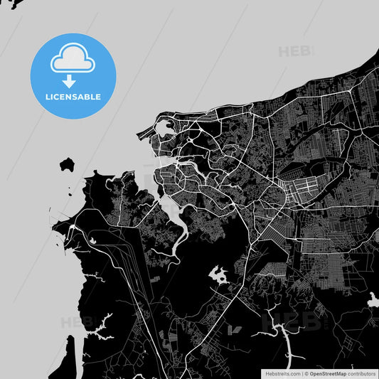 Area map of São Luís, Brazil