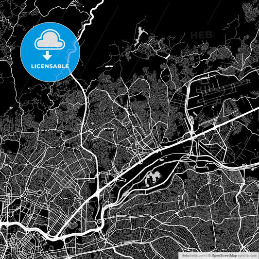 Area map of Guarulhos, Brazil