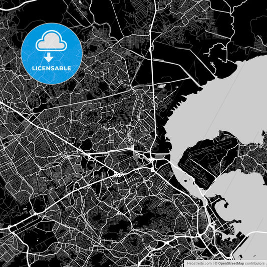 Area map of Duque de Caxias, Brazil