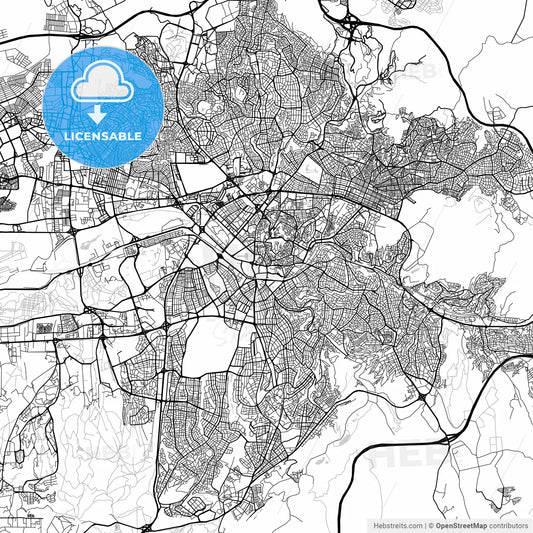 Map of Ankara, Turkey
