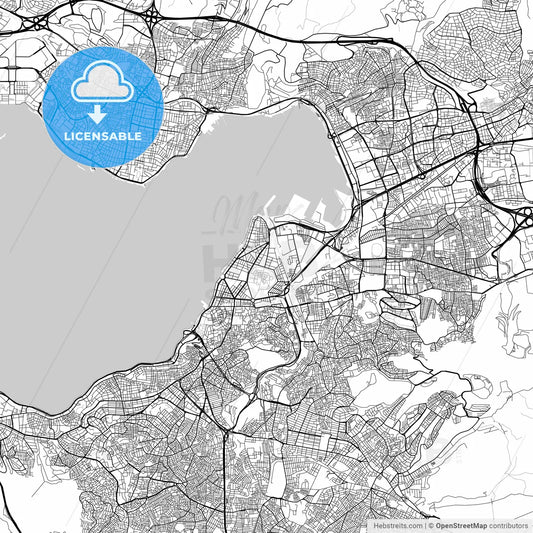 Map of Izmir, Turkey