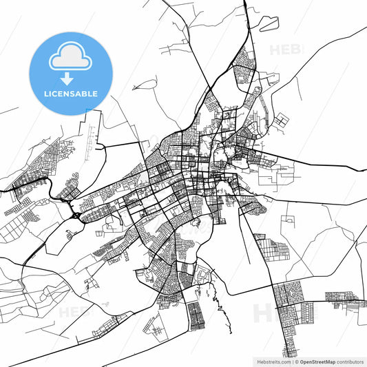 Map of Al Ain, United Arab Emirates