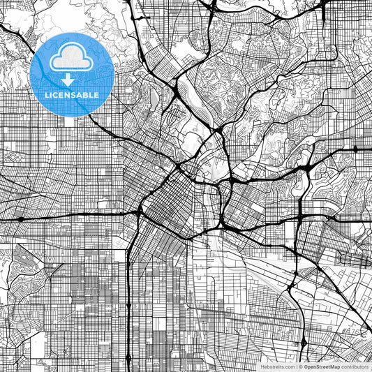 Map of Los Angeles, California