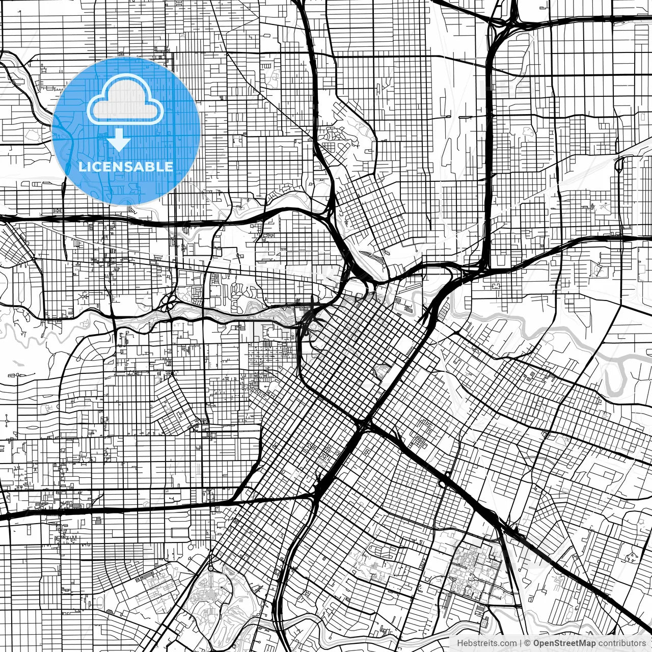 Map of Houston, Texas