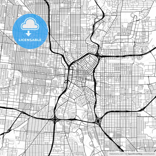 Map of San Antonio, Texas