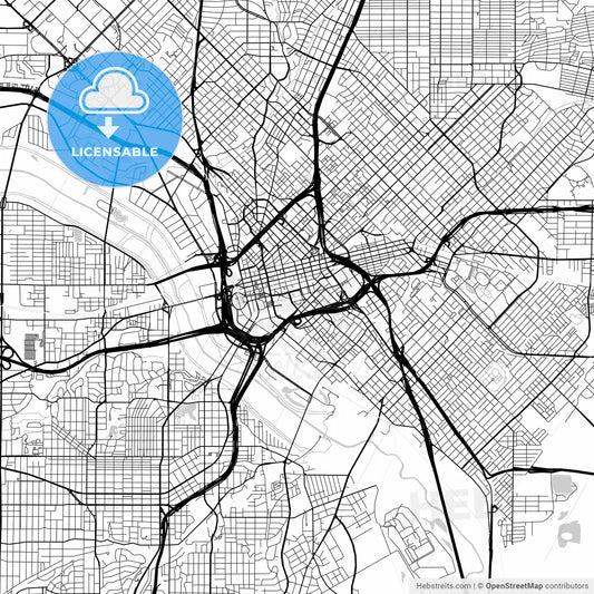 Map of Dallas, Texas