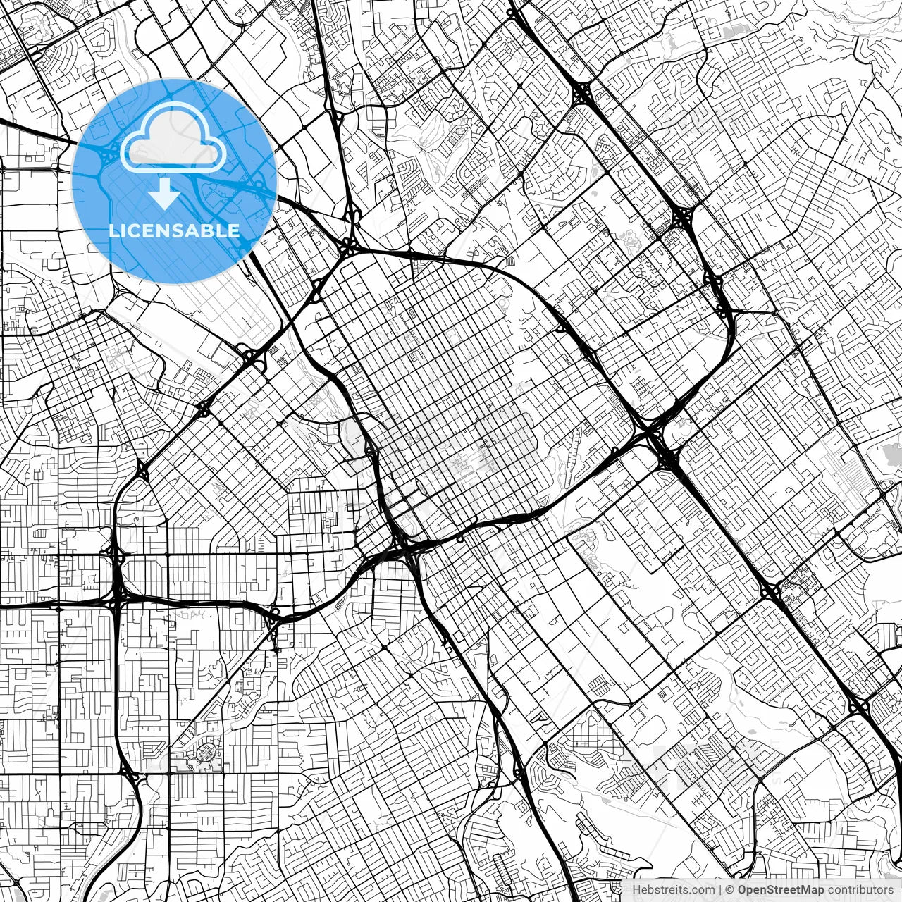 Map of San Jose, California