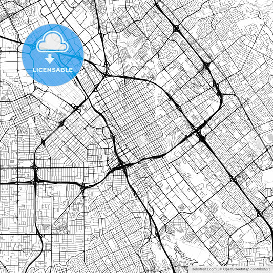 Map of San Jose, California
