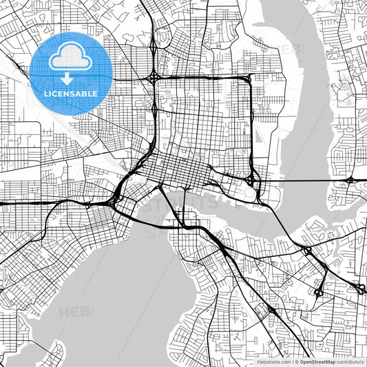 Map of Jacksonville, Florida