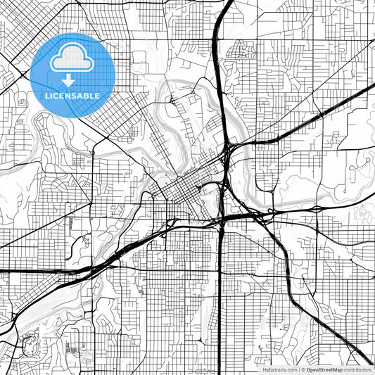 Map of Fort Worth, Texas