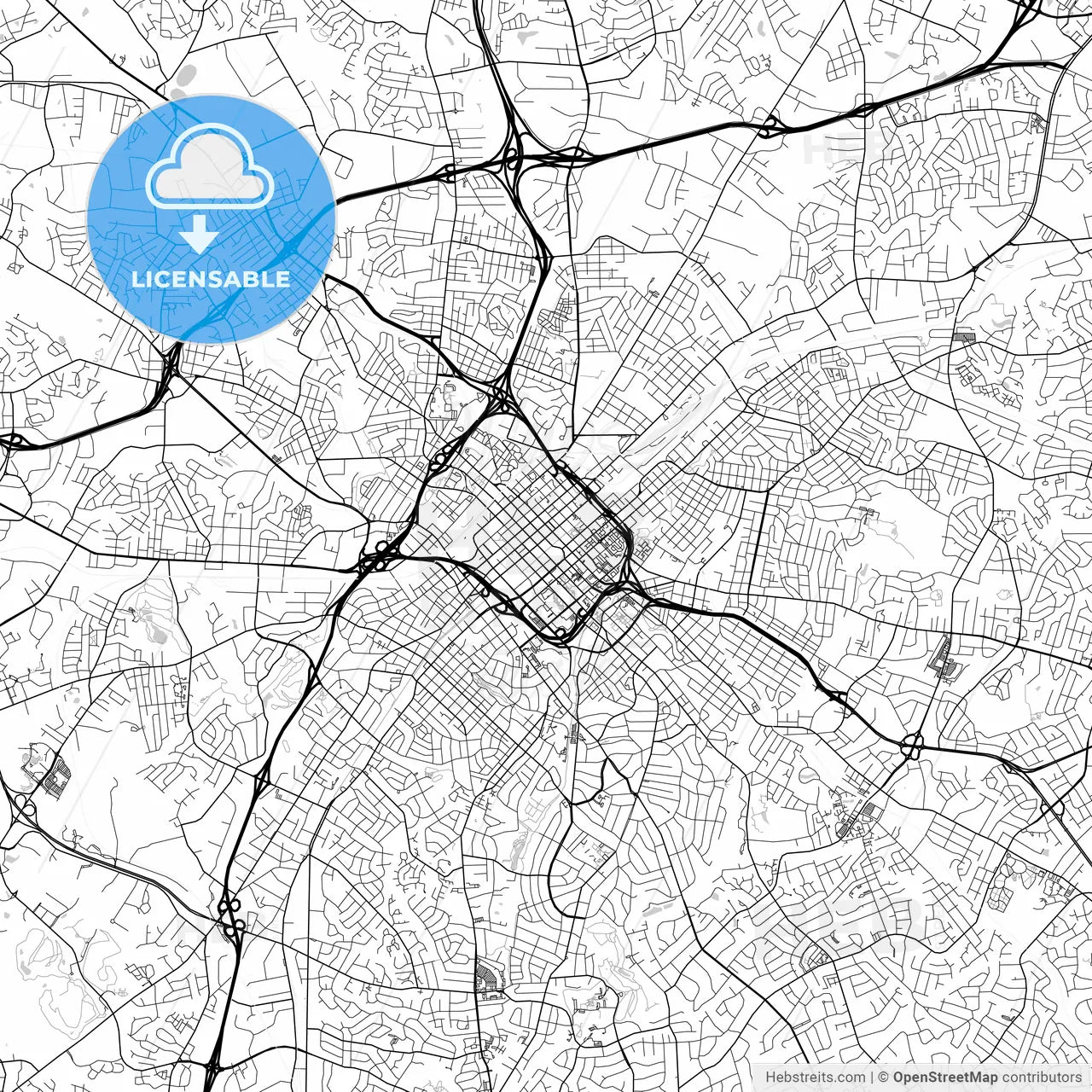 Map of Charlotte, North Carolina