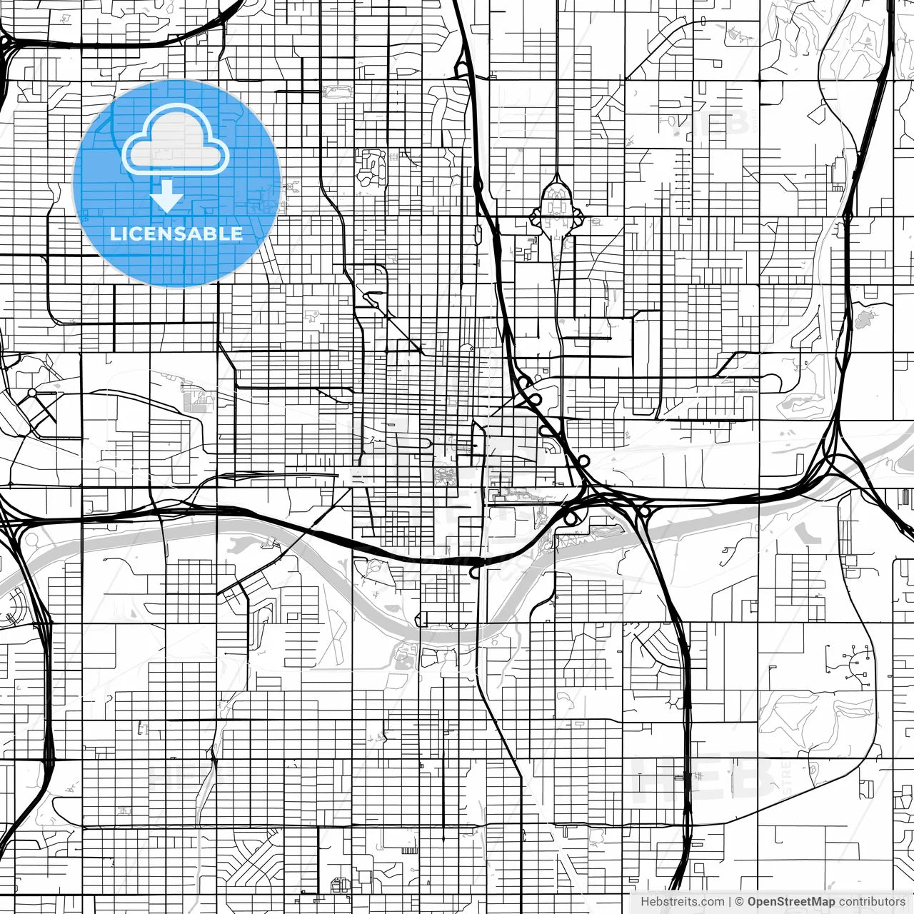 Map of Oklahoma City, Oklahoma