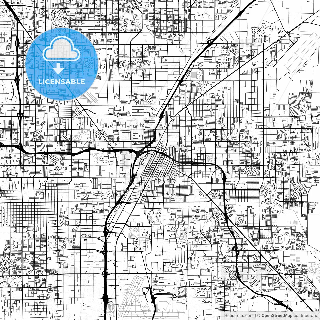 Map of Las Vegas, Nevada