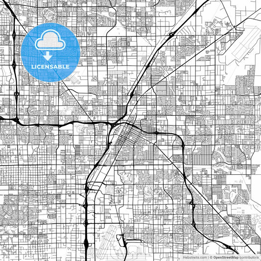 Map of Las Vegas, Nevada