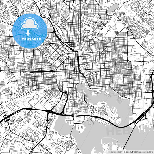 Map of Baltimore, Maryland