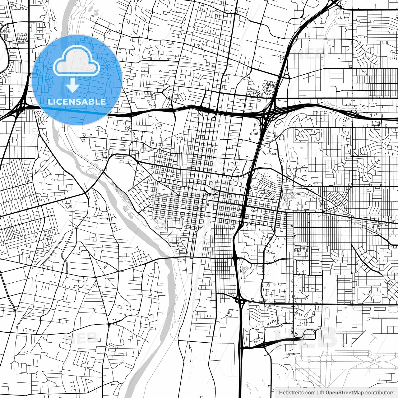 Map of Albuquerque, New Mexico