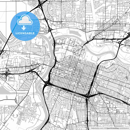 Map of Sacramento, California