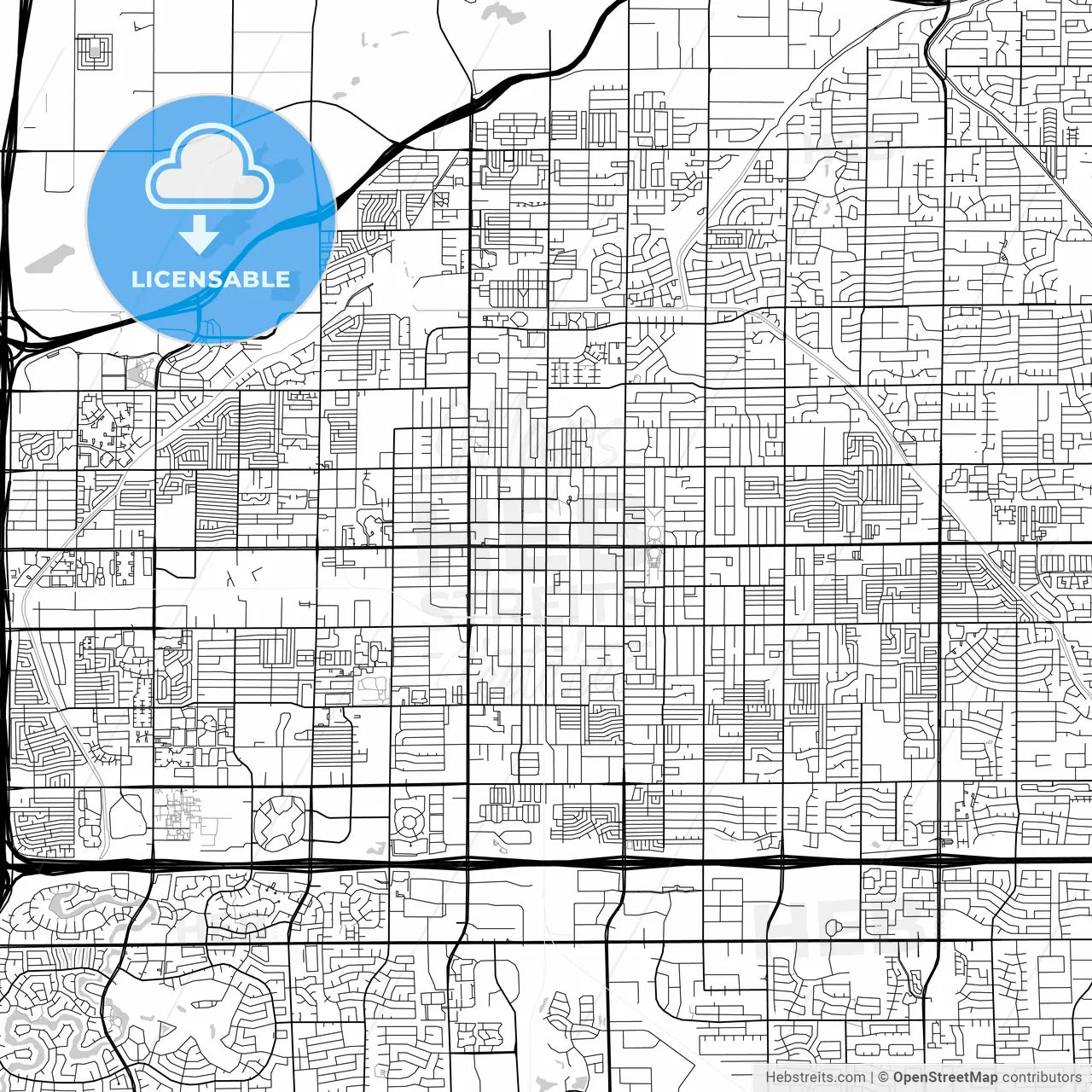 Map of Mesa, Arizona