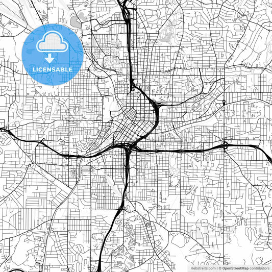 Map of Atlanta, Georgia
