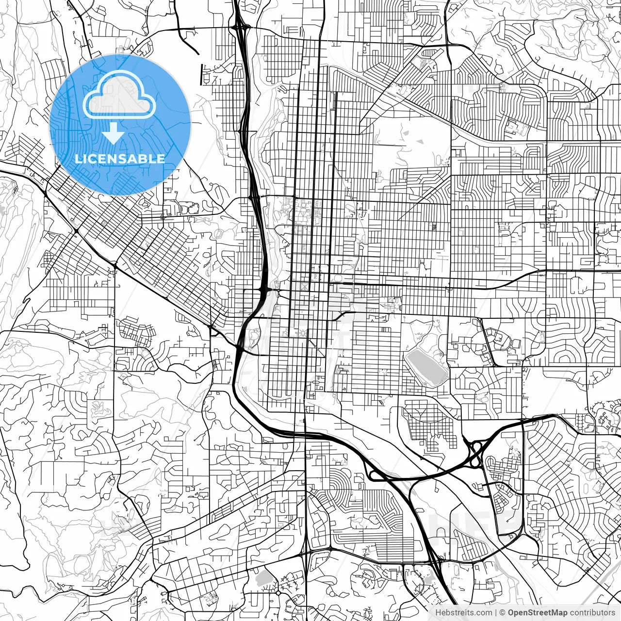 Map of Colorado Springs, Colorado