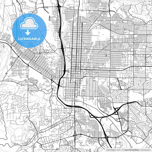 Map of Colorado Springs, Colorado