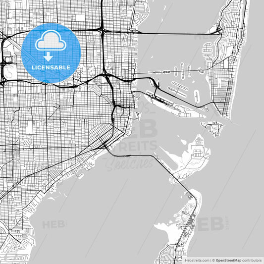 Map of Miami, Florida