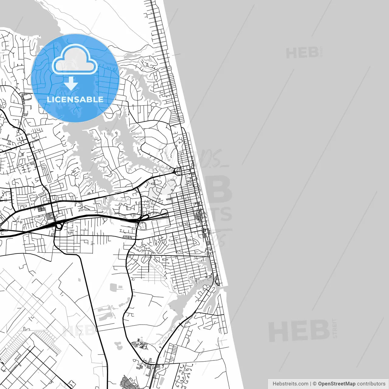 Map of Virginia Beach, Virginia