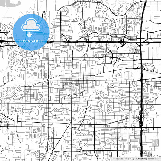 Map of Arlington, Texas