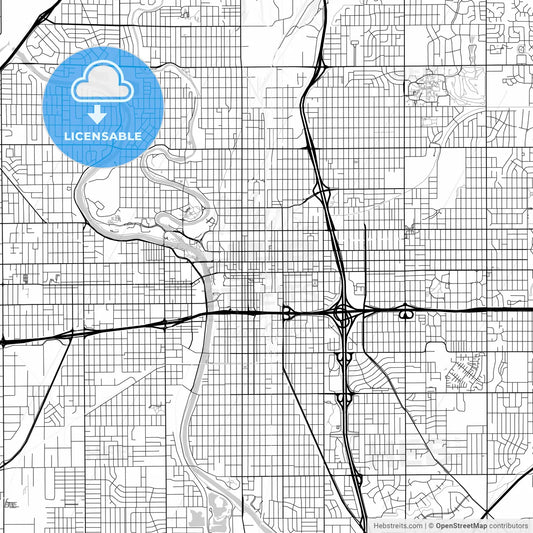 Map of Wichita, Kansas
