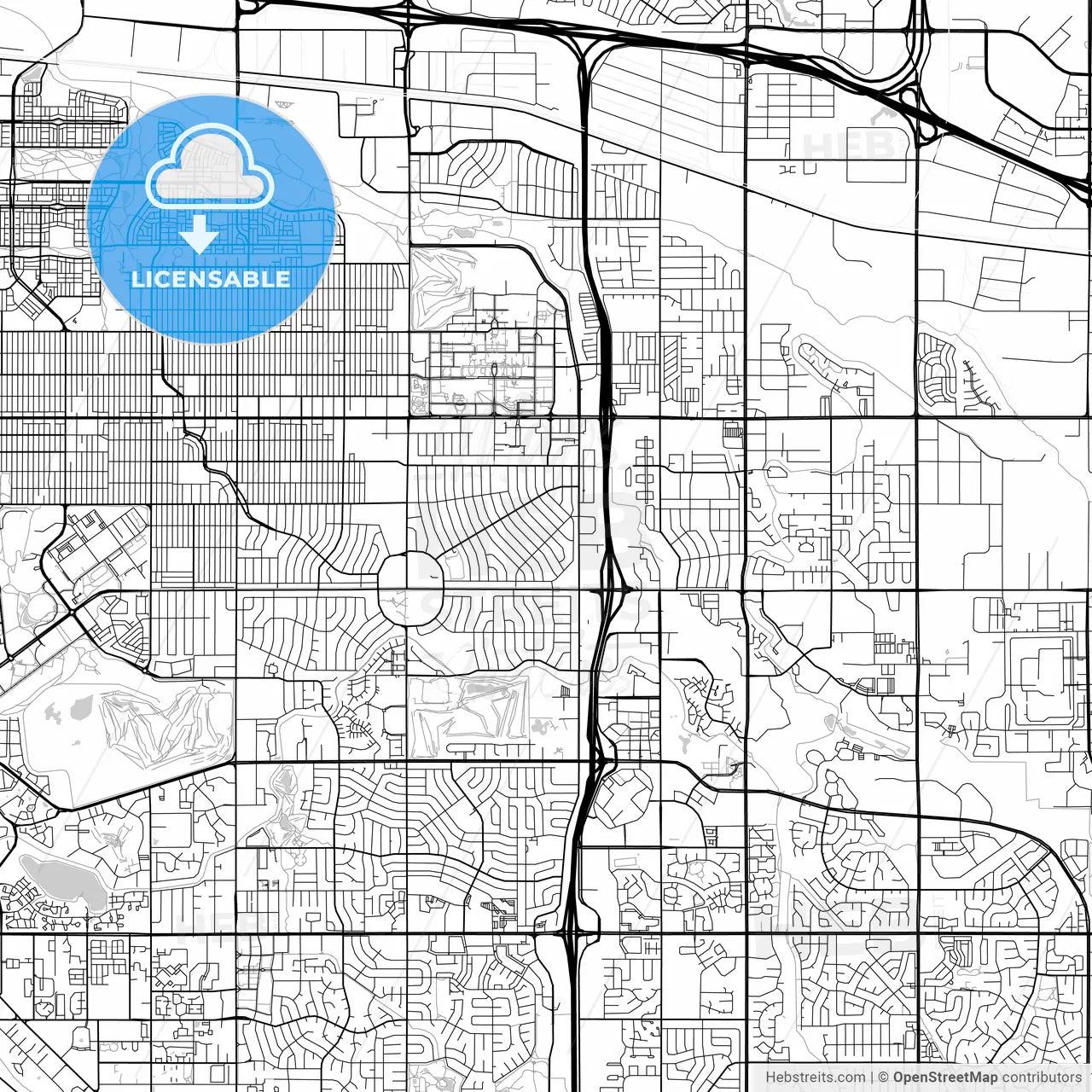 Map of Aurora, Colorado