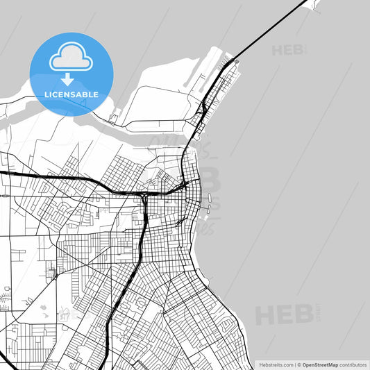 Map of Corpus Christi, Texas
