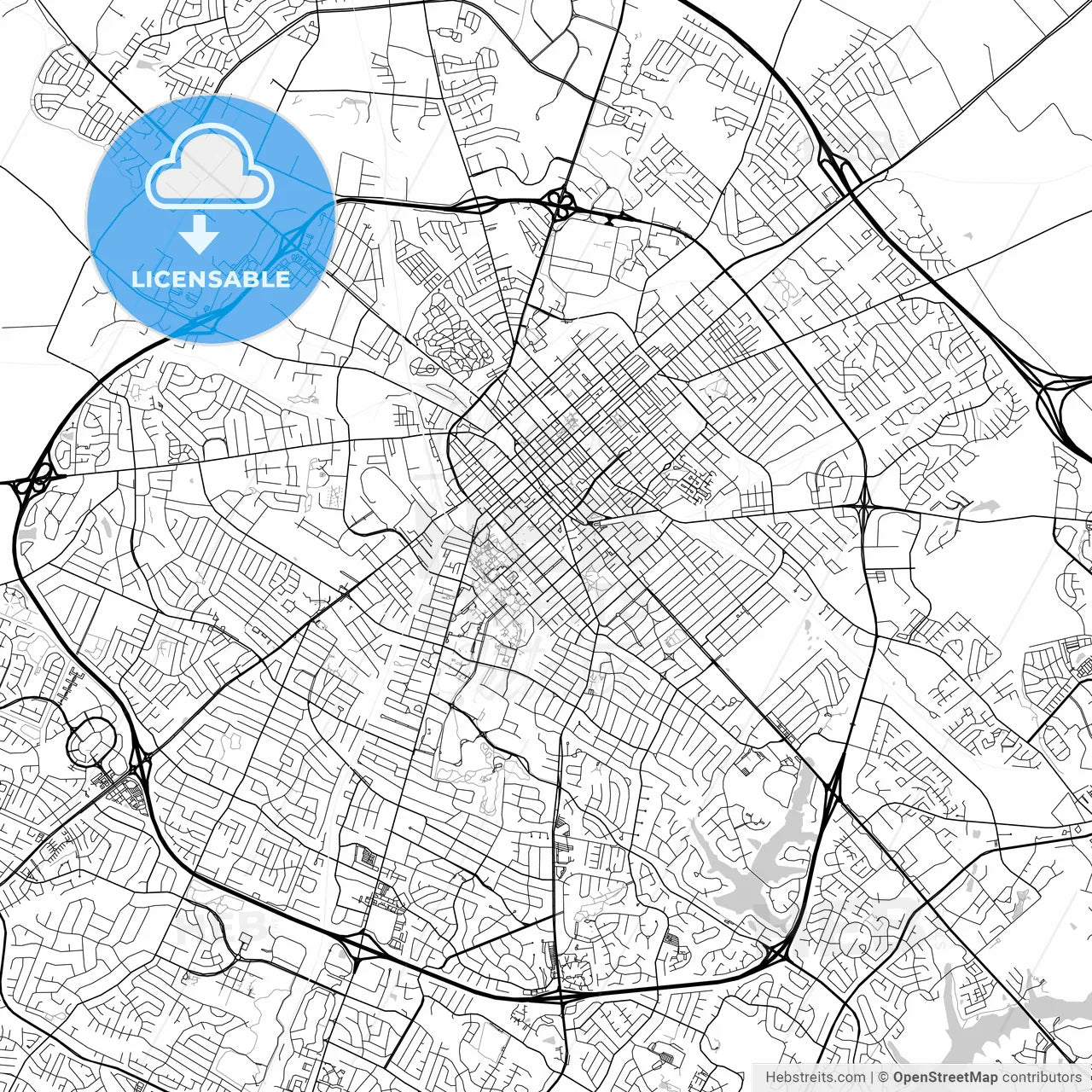 Map of Lexington, Kentucky