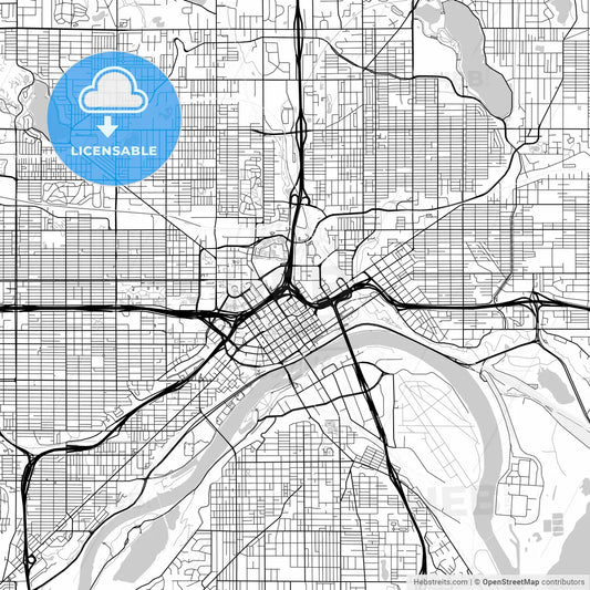 Map of Saint Paul, Minnesota