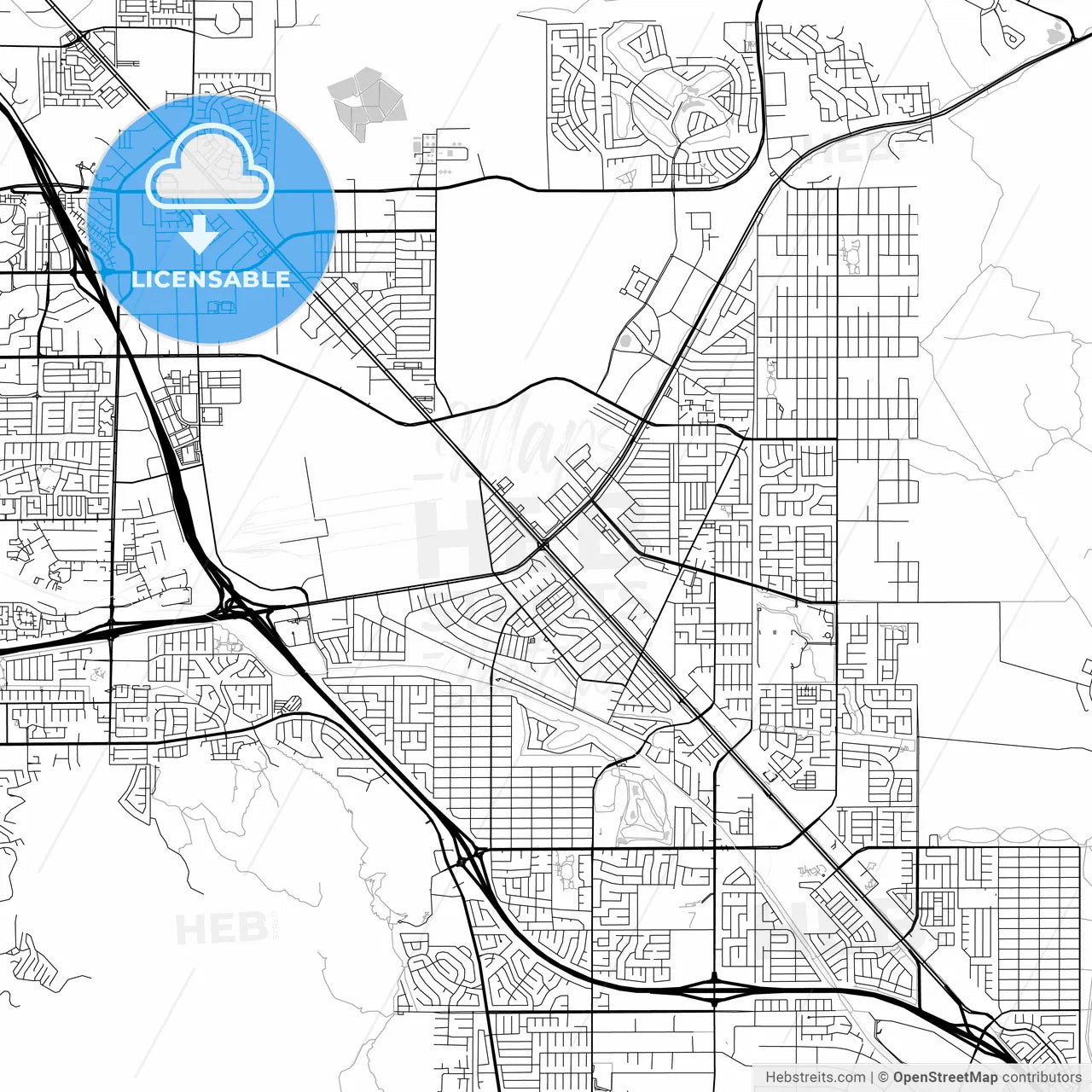 Map of Henderson, Nevada