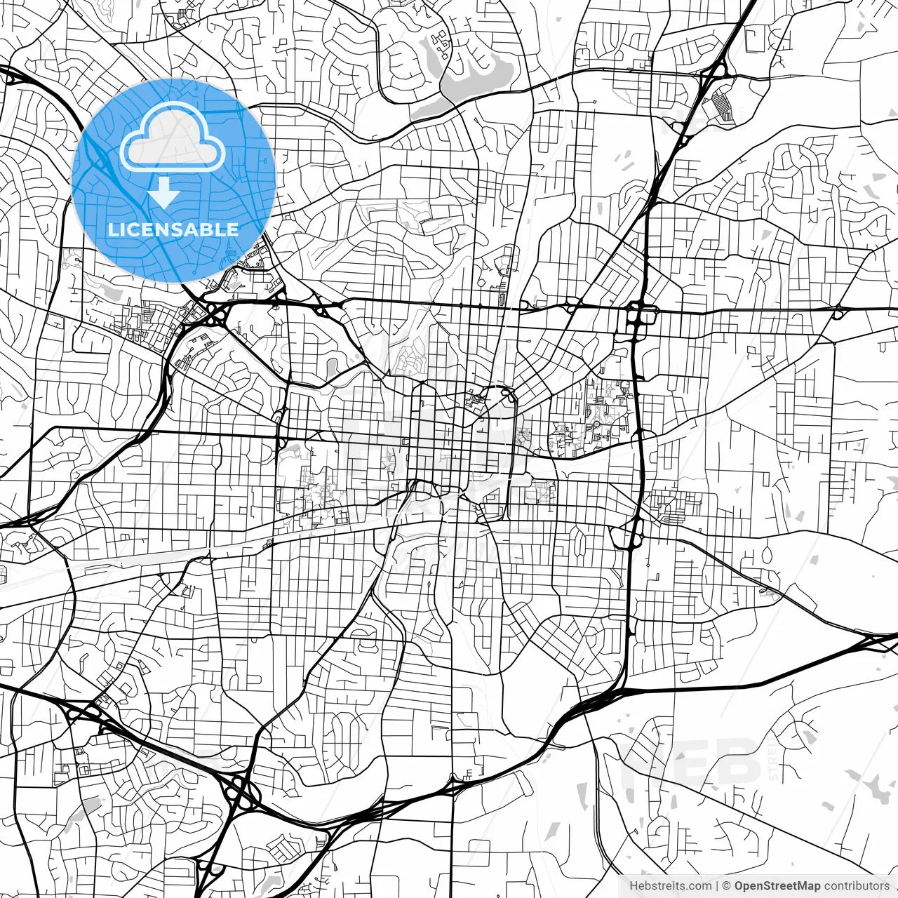 Map of Greensboro, North Carolina