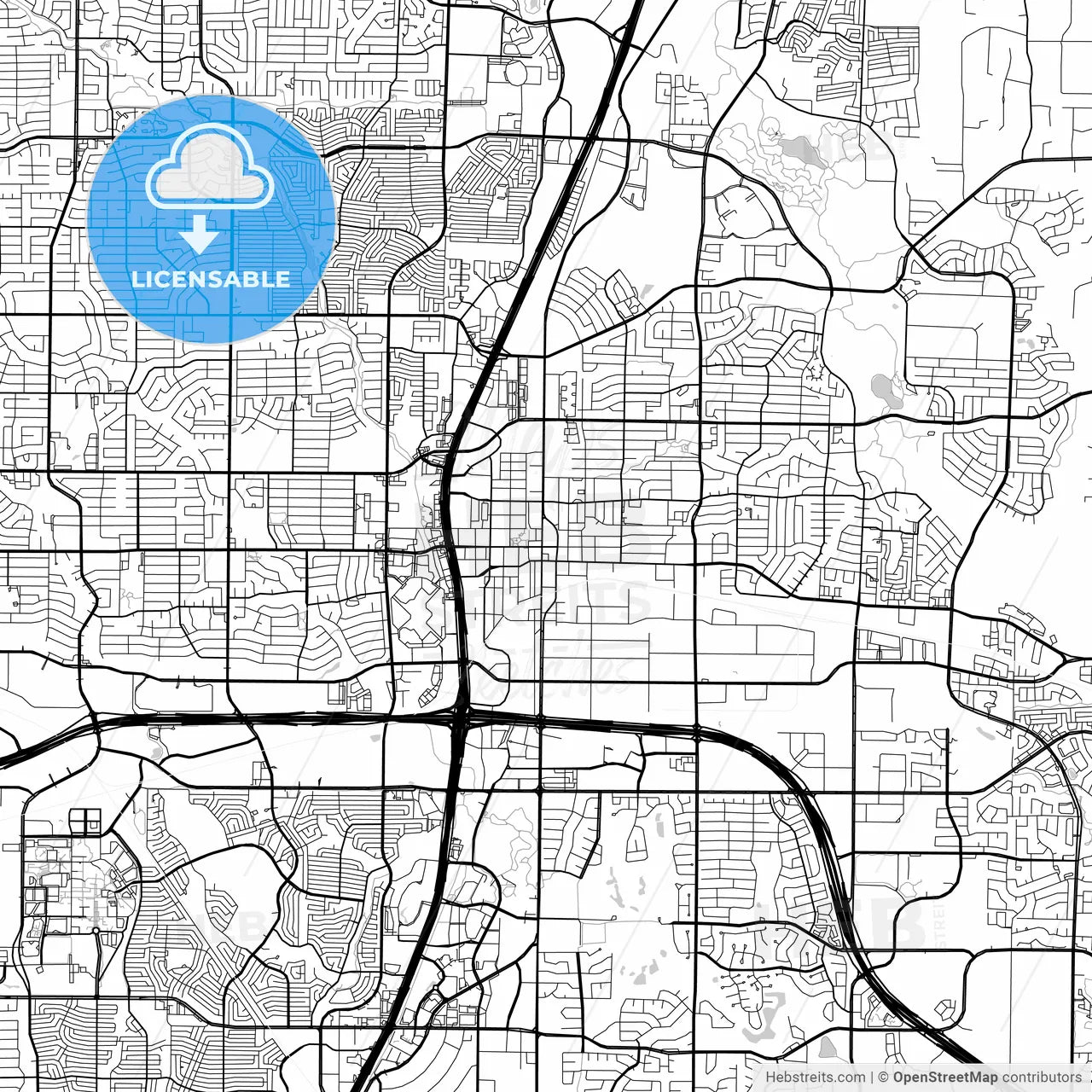 Map of Plano, Texas