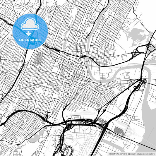 Map of Newark, New Jersey