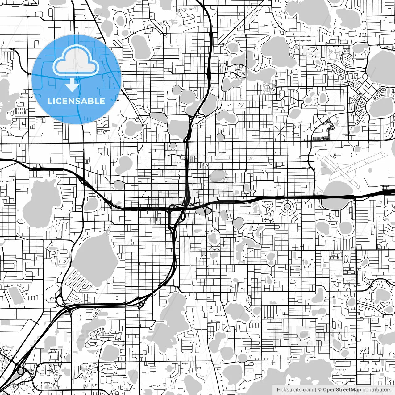 Map of Orlando, Florida