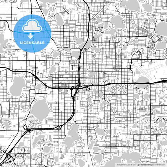 Map of Orlando, Florida
