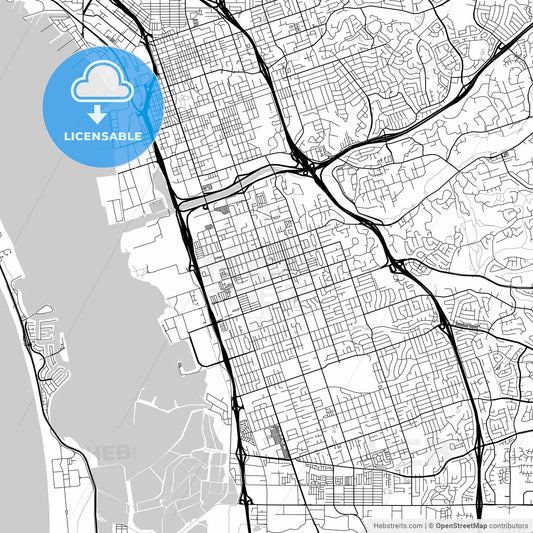 Map of Chula Vista, California