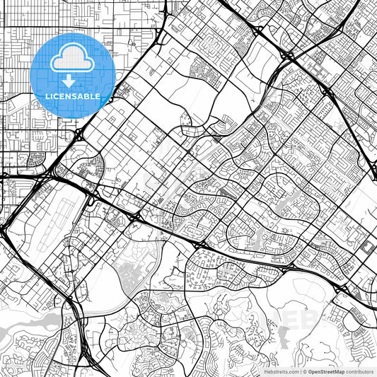 Map of Irvine, California