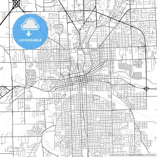 Map of Fort Wayne, Indiana
