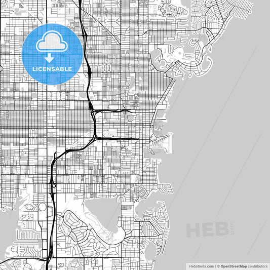 Map of St. Petersburg, Florida