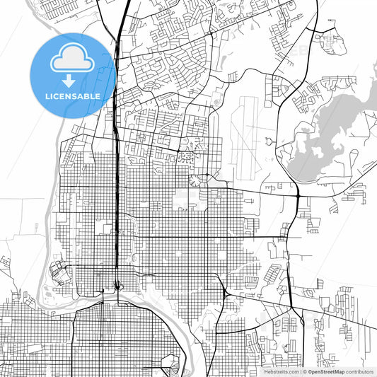 Map of Laredo, Texas