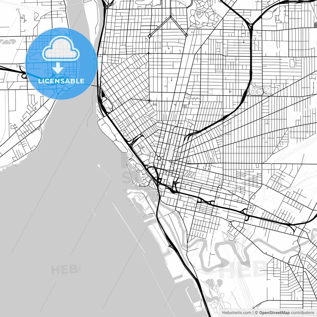Map of Buffalo, New York