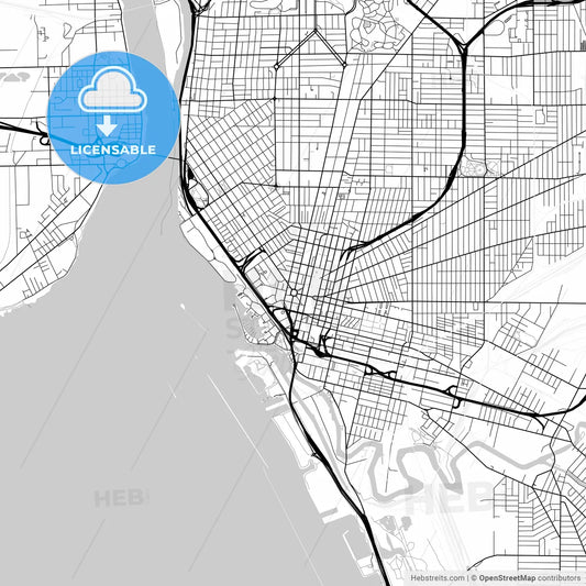 Map of Buffalo, New York