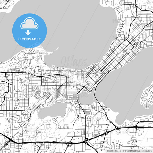 Map of Madison, Wisconsin