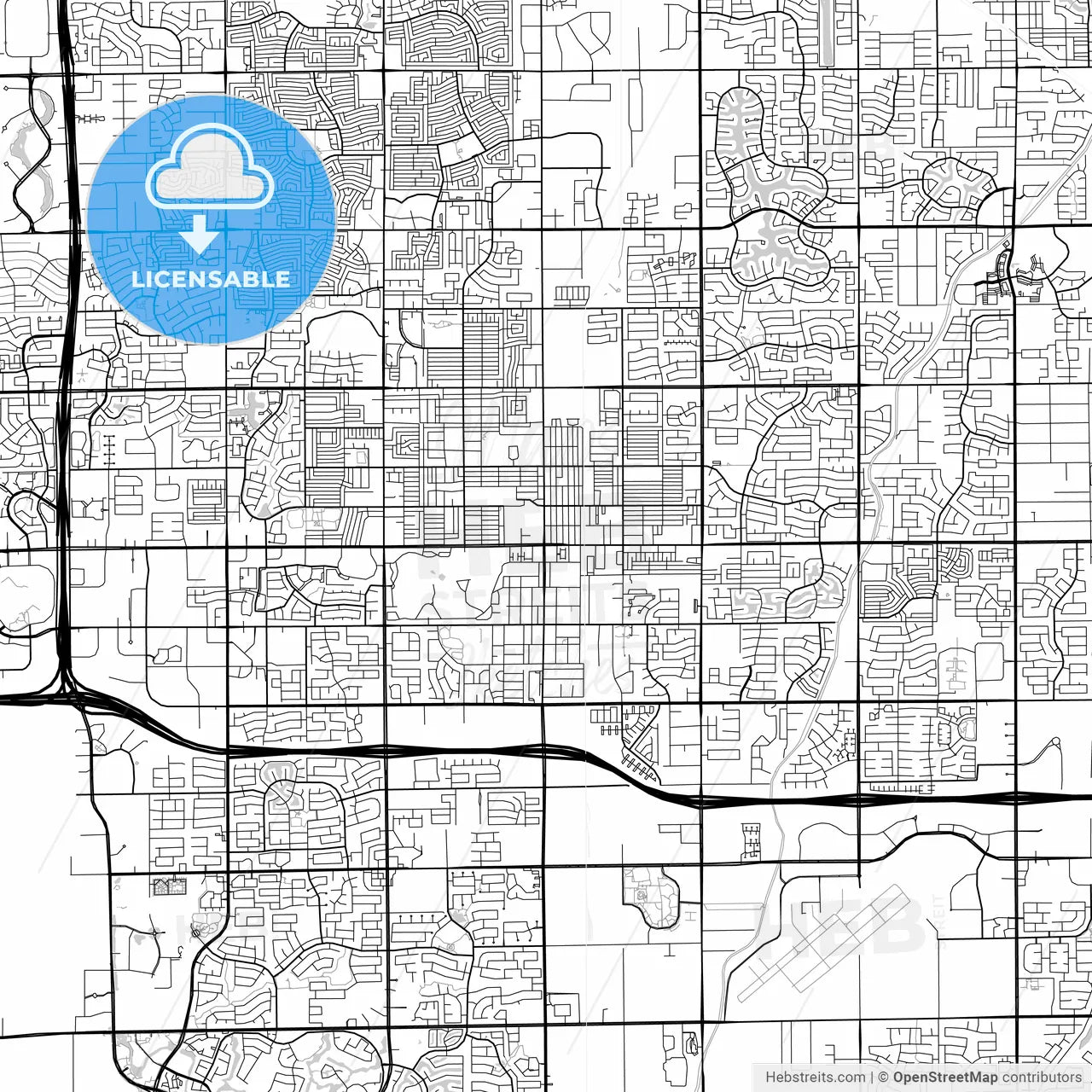Map of Chandler, Arizona