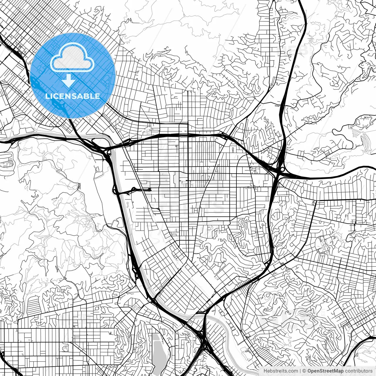 Map of Glendale, Arizona