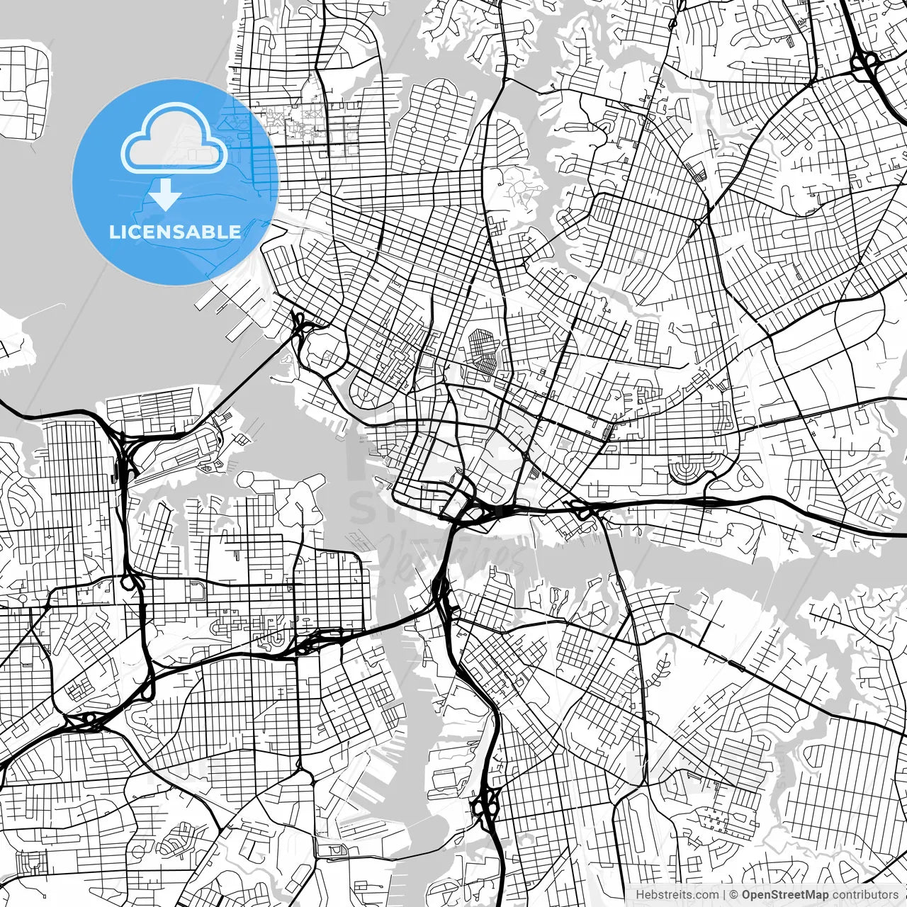 Map of Norfolk, Virginia